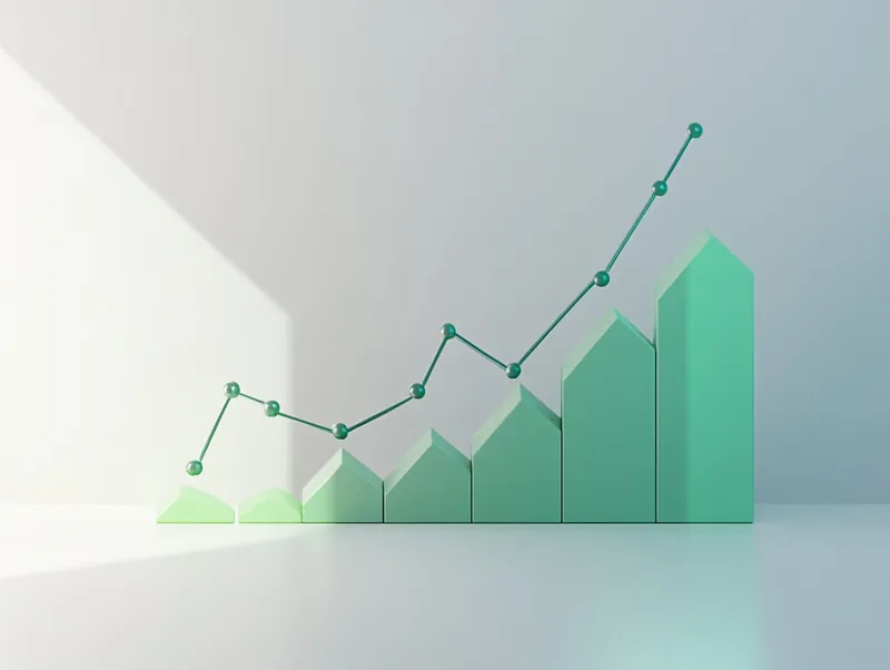Grafik mit steigender Ertragskurve